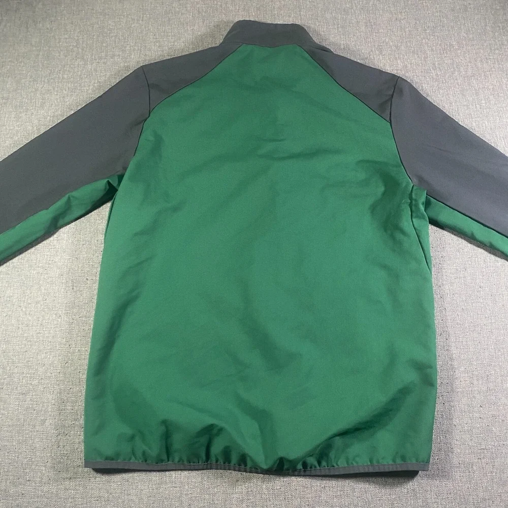 Nike Dri-Fit Michigan State Spartans Full Zip Jacket Men Medium Green Colorblock